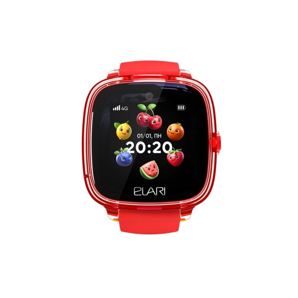 Часы детские Elari KidPhone Fresh 4G красные